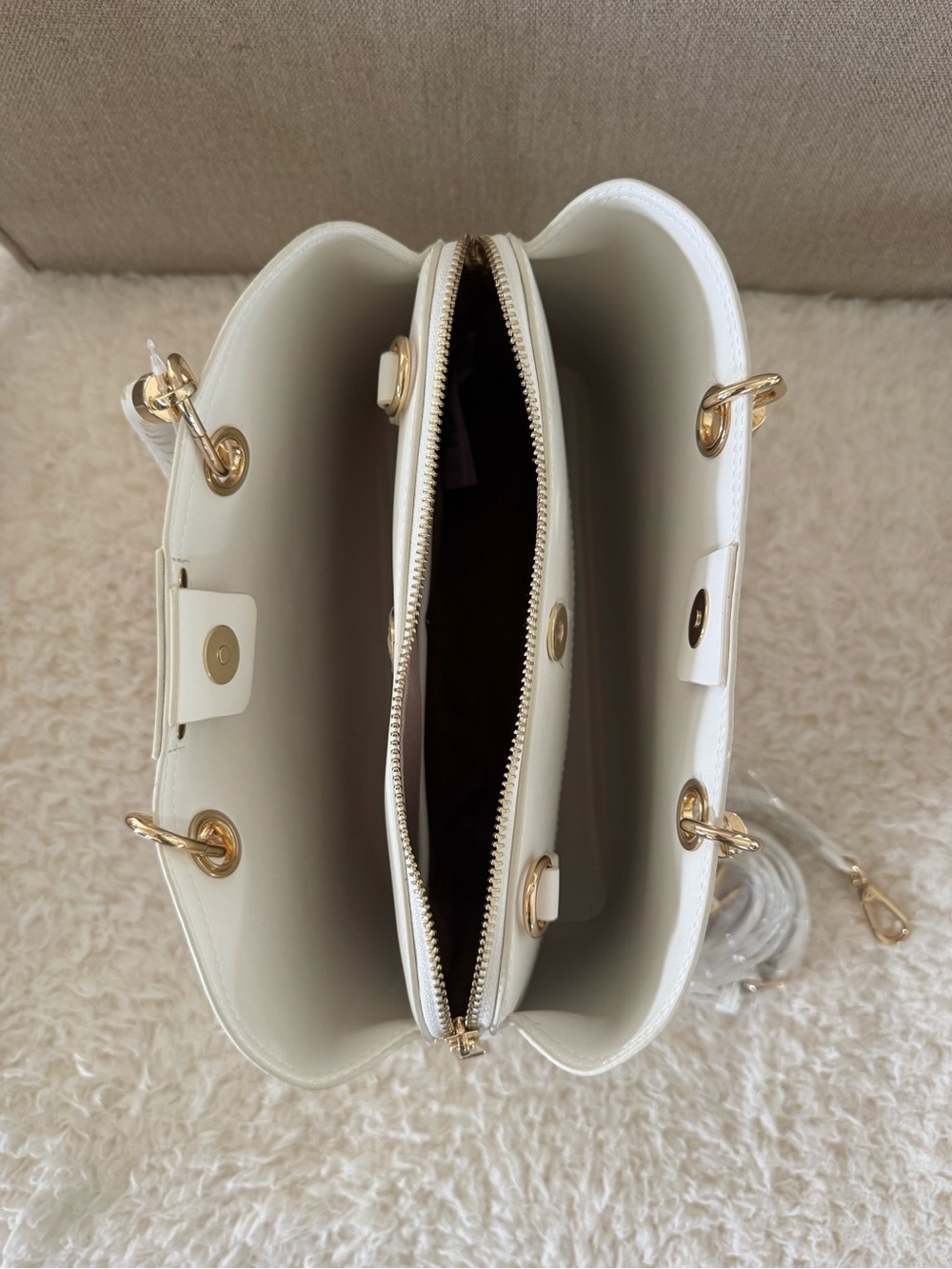 ALDO Floral Lothycann Satchel with Braided Handles - Picture 6 of 12